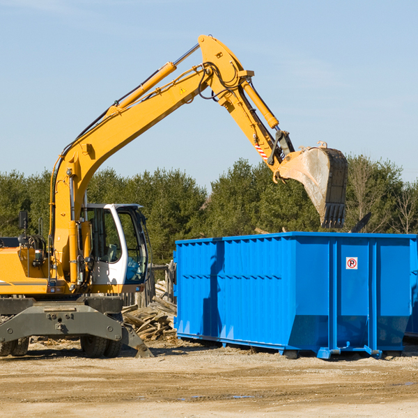 are there any restrictions on where a residential dumpster can be placed in Cannonsburg Michigan